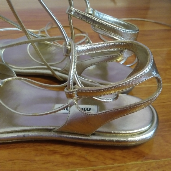 *HOST PICK* Miu Miu Lace-Up Gladiator Sandals, 5 - Picture 4 of 8